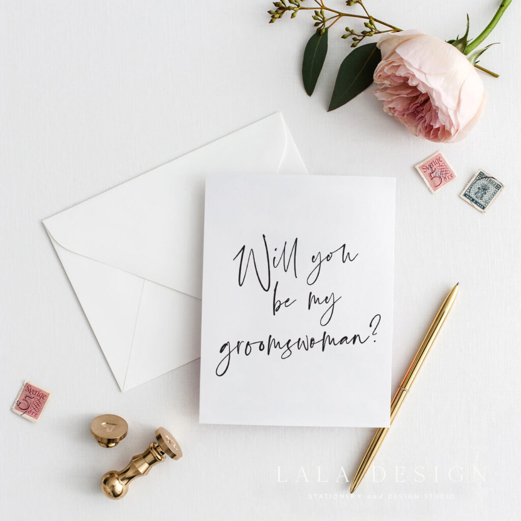Will you be my groomswoman? | Bridal party cards - Perth WA