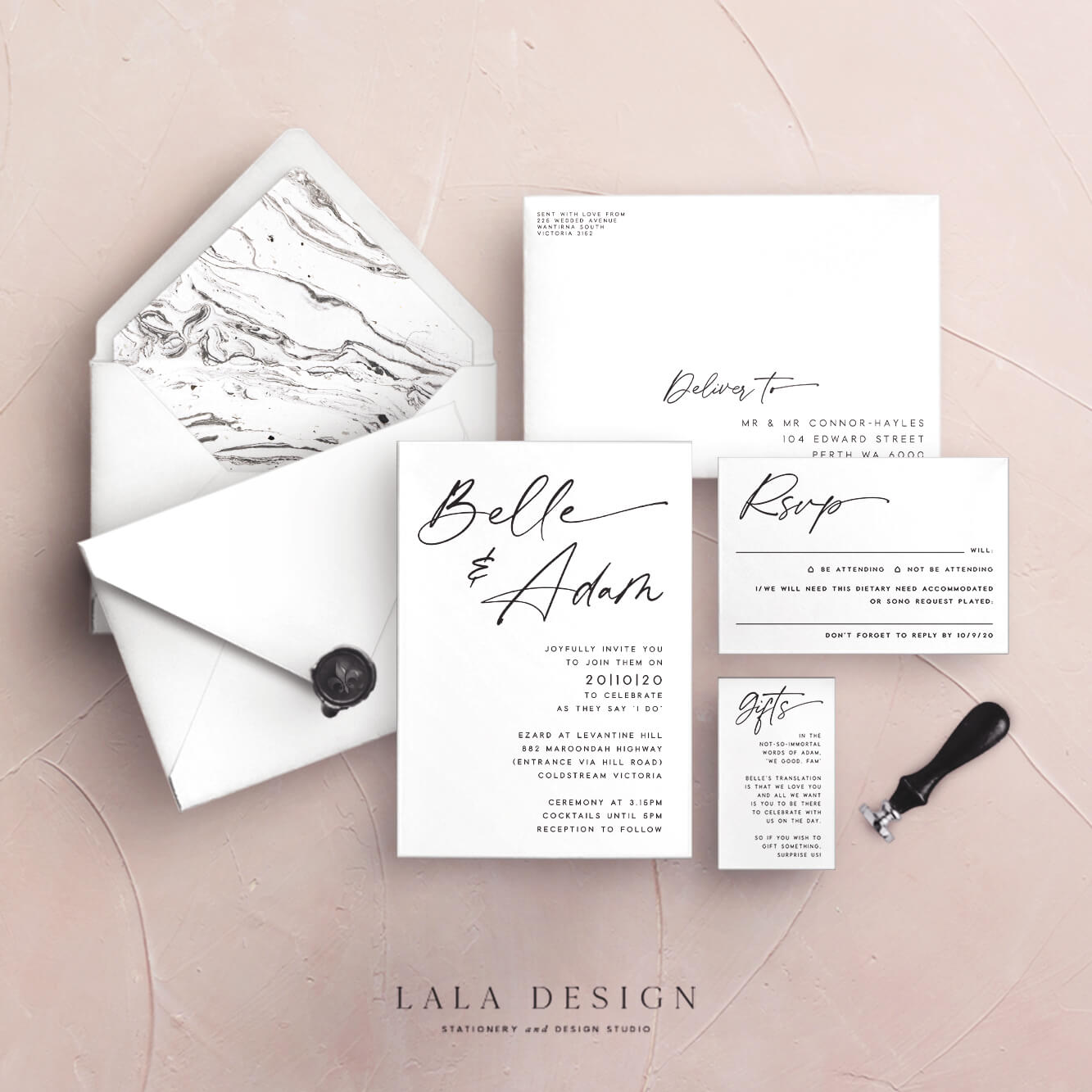Wedding stationery complete sets | Belle - Perth WA
