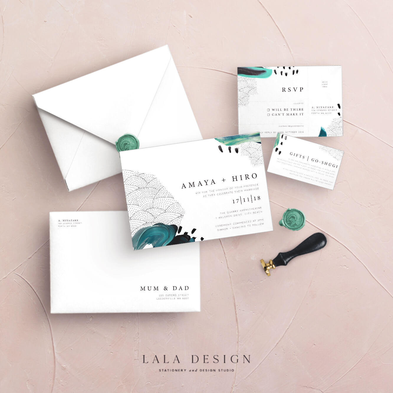 Studio Collection | Amaya Ink | Luxury wedding stationery - Perth WA
