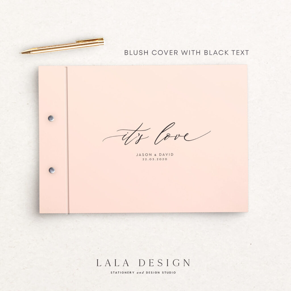 It's Love Guestbook | Wedding & Engagement stationery - Perth WA