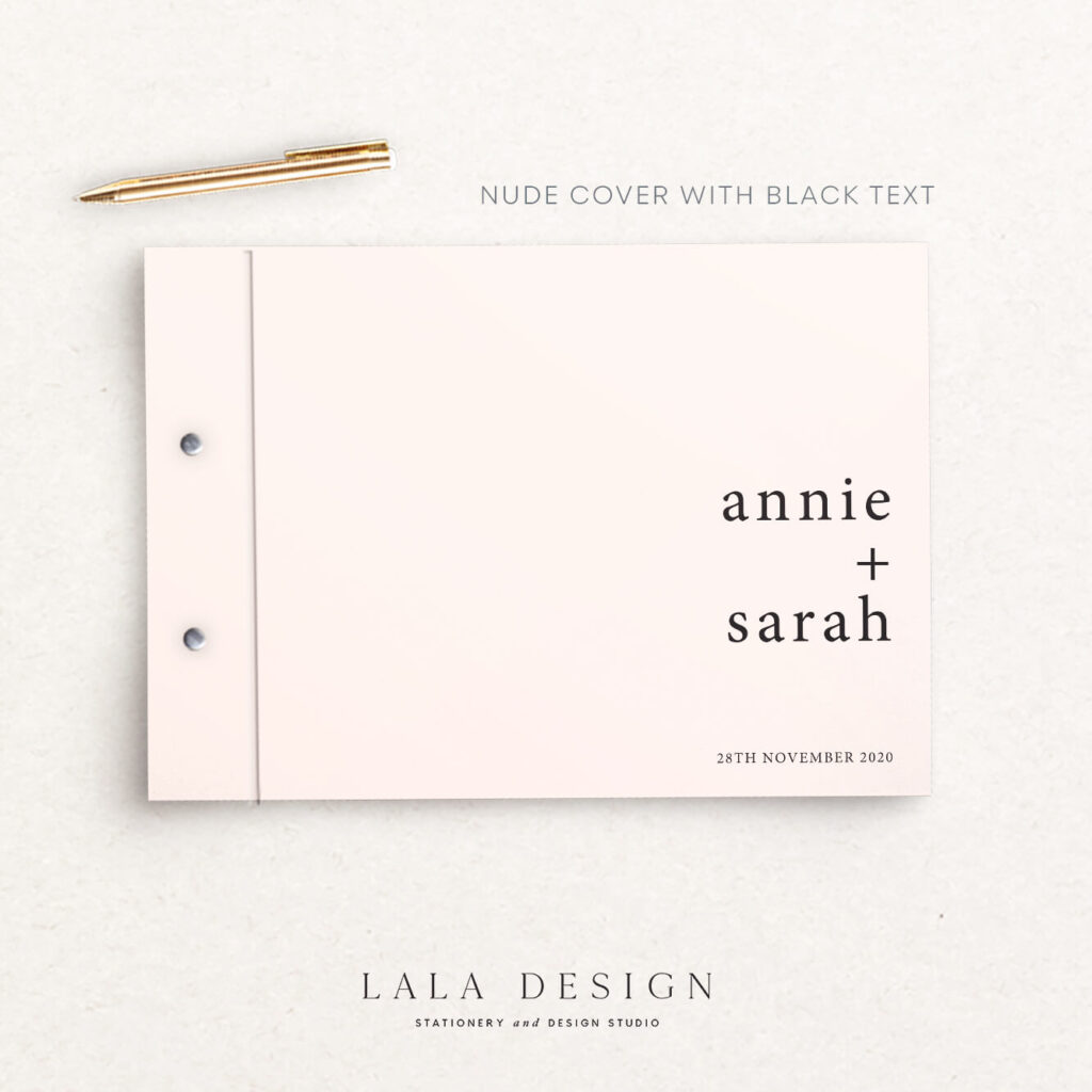 Just My Type Guestbook | Wedding & Engagement stationery - Perth WA