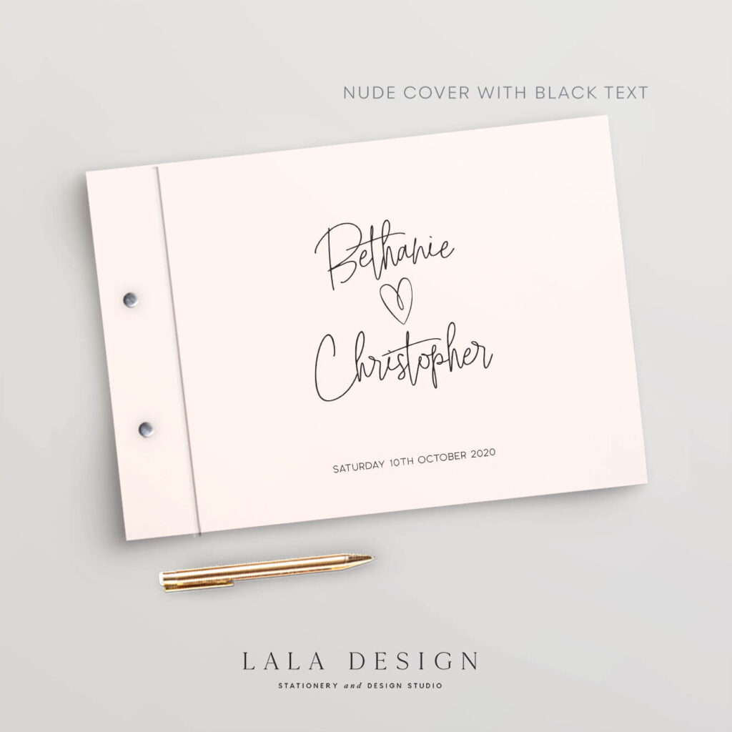 Love Actually Guestbook | Wedding & Engagement stationery - Perth WA