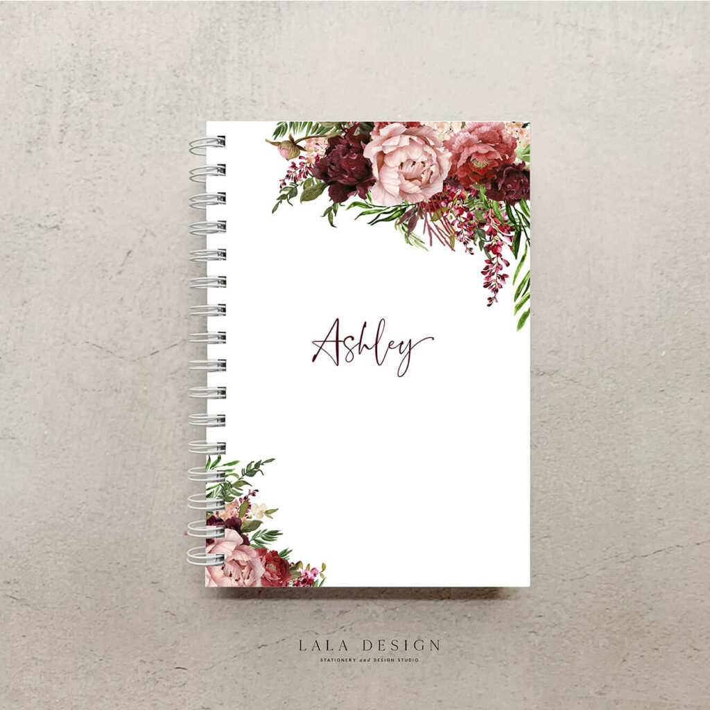 Kaylie's Florals Notebook | Custom made & designed notebooks - Perth WA