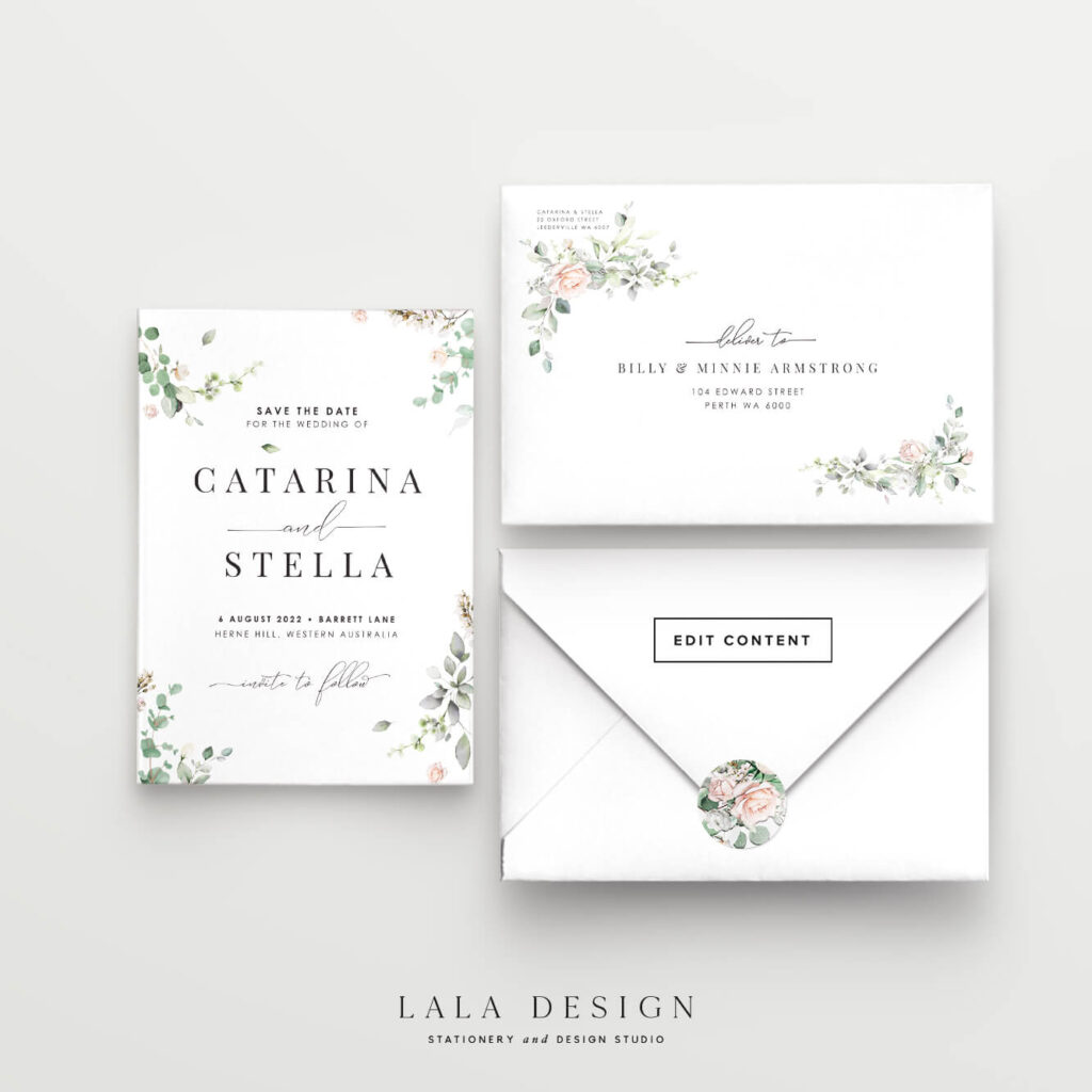 Save the Date Cards | Premium wedding stationery you can order now - Lala Design Perth WA