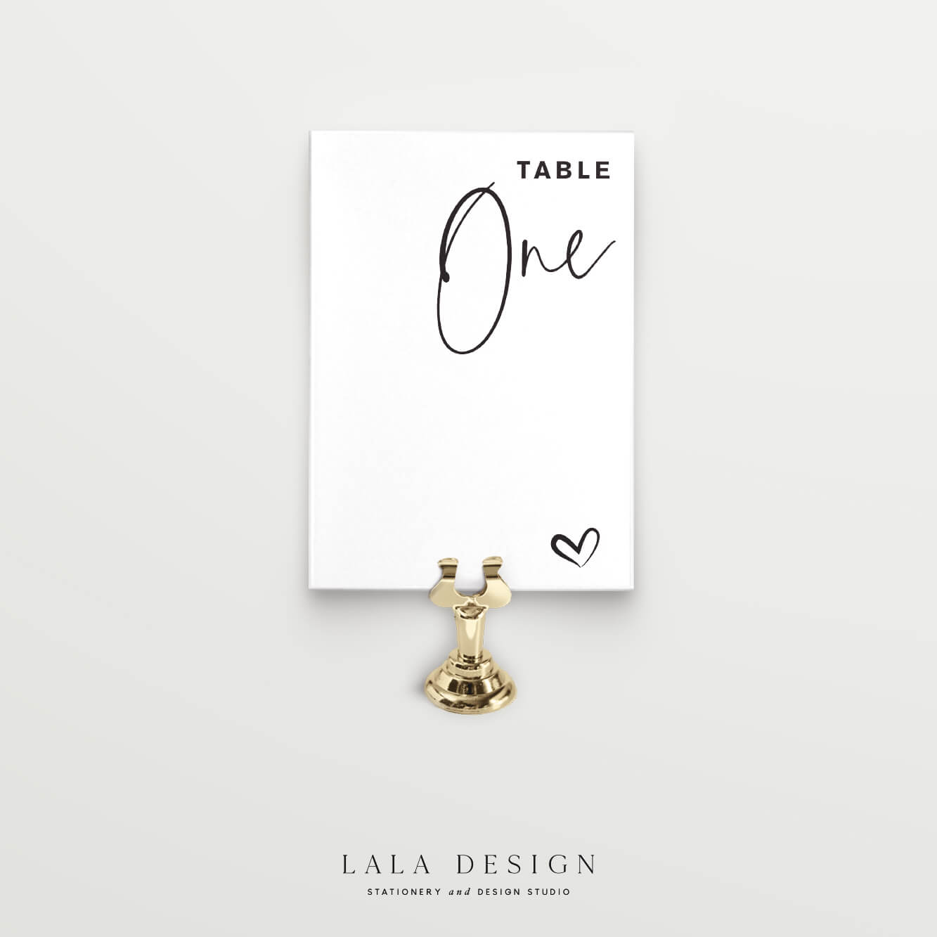 Table numbers - Thorne - Lala Design Perth WA