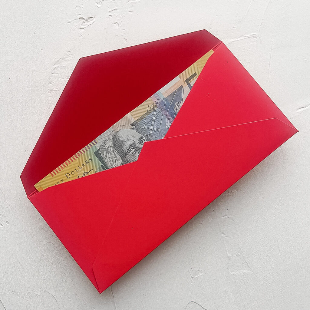 Chinese new year stationery | red envelope angpow Perth WA